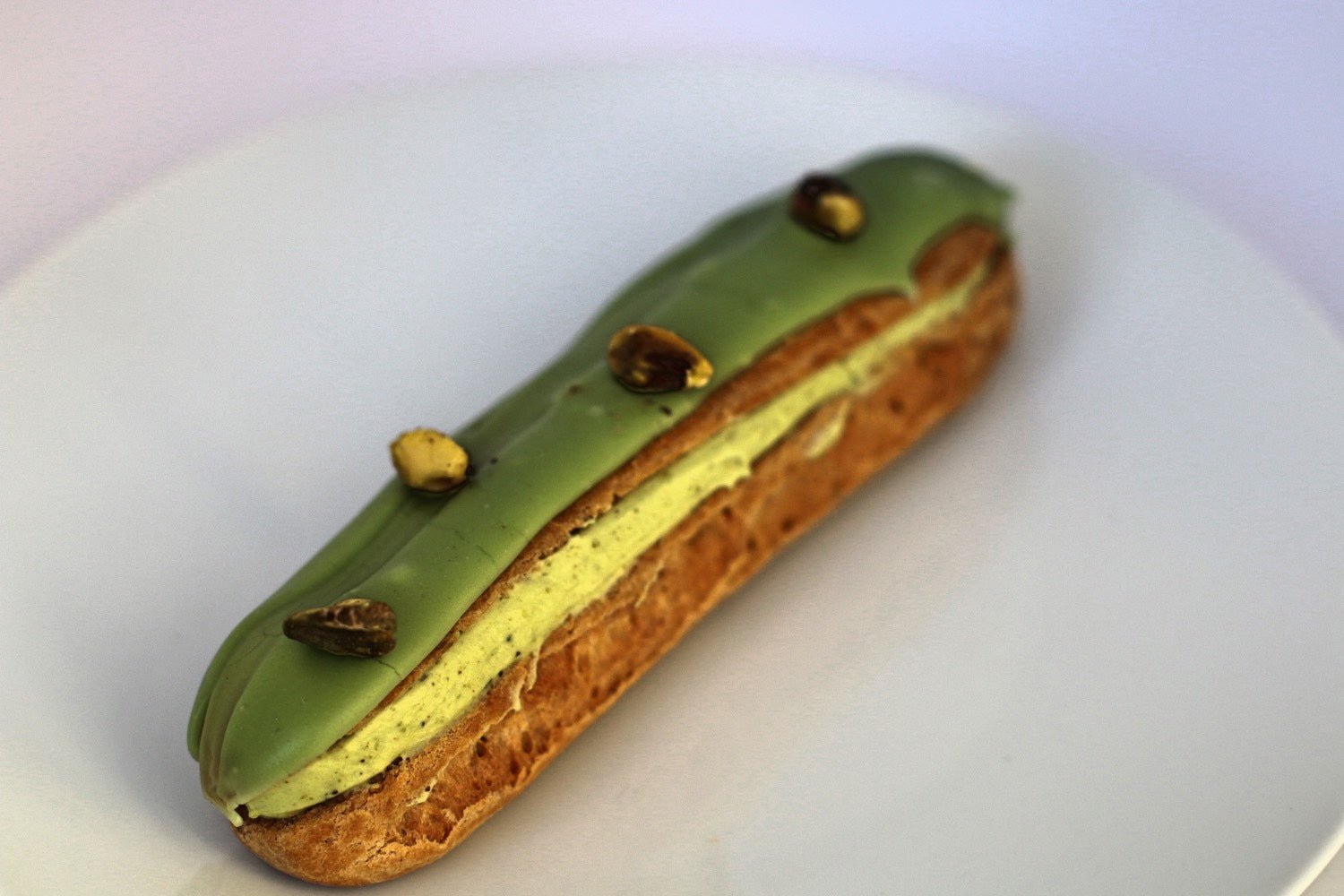 Pistachio Éclair from Pâtisserie Poupon