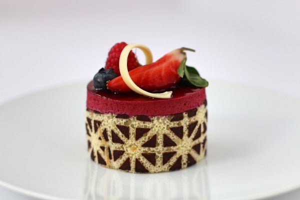 Cassis Mousse Individual from Pâtisserie Poupon